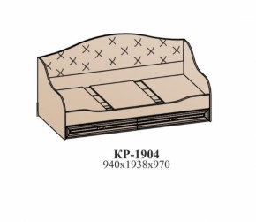 Кровать ЭЙМИ КР-1904 Бодега белая/патина серебро в Ирбите - irbit.mebel-e96.ru | фото