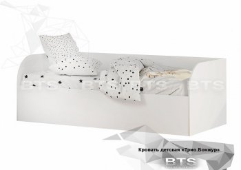 Кровать детская с подъемным механизмом Трио КРП-01 Белый (БТС) в Ирбите - irbit.mebel-e96.ru