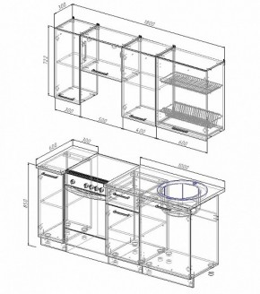 Кухонный гарнитур Жемчуг 1800 в Ирбите - irbit.mebel-e96.ru