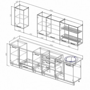 Кухонный гарнитур Лофт 2800 в Ирбите - irbit.mebel-e96.ru