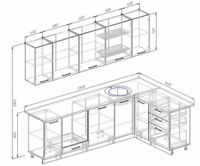 Кухонный гарнитур угловой Бланка 2600х1600 в Ирбите - irbit.mebel-e96.ru