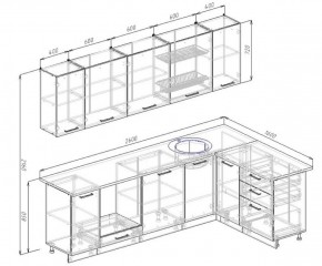 Кухонный гарнитур угловой Жемчуг 2600х1600 в Ирбите - irbit.mebel-e96.ru