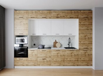 Кухонный гарнитур Лада 3400 мм (Санвут) в Ирбите - irbit.mebel-e96.ru