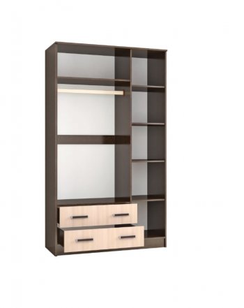 Шкаф Лагуна с антресолью венге/дуб (Текс) в Ирбите - irbit.mebel-e96.ru