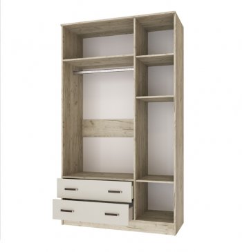 Шкаф Лагуна с антресолью крафт серый/кашемир (Текс) в Ирбите - irbit.mebel-e96.ru