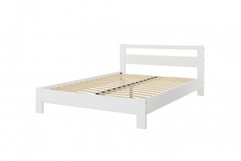 Кровать из массива Лана Белый Античный (БМ) в Ирбите - irbit.mebel-e96.ru
