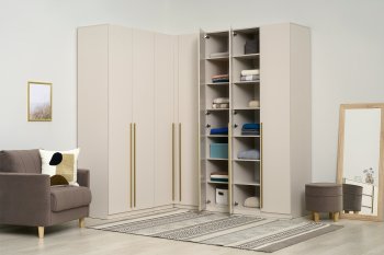 Гардеробная/шкаф 2200*1706 мм Ларго №3 Кашемир (Миф) в Ирбите - irbit.mebel-e96.ru