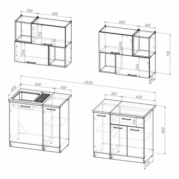 Кухонный гарнитур Лариса макси 5 1800 мм (Герда) в Ирбите - irbit.mebel-e96.ru