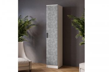 Пенал 400 мм Ларс белый/ателье свет. (Микон) в Ирбите - irbit.mebel-e96.ru