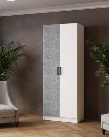 Шкаф 800 мм Ларс без зеркал Белый/Ателье светлое (Микон) в Ирбите - irbit.mebel-e96.ru