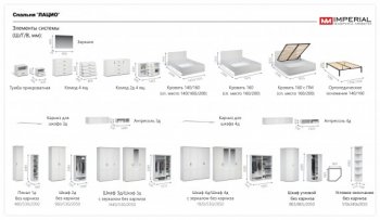 Шкаф распашной 1440 мм Лацио 3Д, белое дерево (Имп) в Ирбите - irbit.mebel-e96.ru