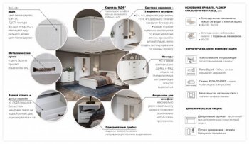 Шкаф распашной 1440 мм Лацио 3Д, белое дерево (Имп) в Ирбите - irbit.mebel-e96.ru