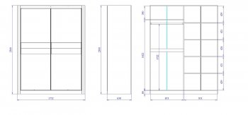 Шкаф-купе 1750 мм 2-х дверный Лацио (СБК) в Ирбите - irbit.mebel-e96.ru
