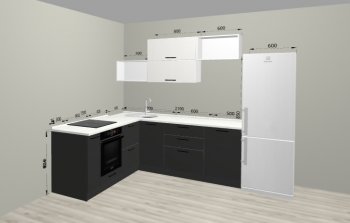 Угловой кухонный гарнитур Санвут 1516х2100 мм в Ирбите - irbit.mebel-e96.ru