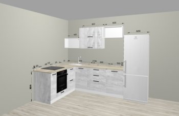 Угловой кухонный гарнитур Санвут 1516х2100 мм в Ирбите - irbit.mebel-e96.ru