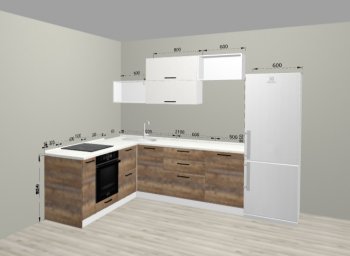 Угловой кухонный гарнитур Санвут 1516х2100 мм в Ирбите - irbit.mebel-e96.ru