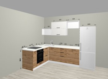 Угловой кухонный гарнитур Санвут 1516х2100 мм в Ирбите - irbit.mebel-e96.ru