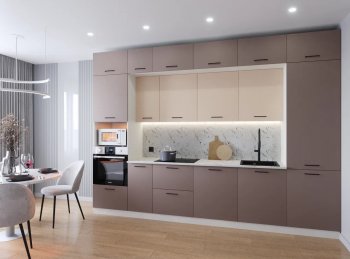 Кухонный гарнитур Латте 3400 мм (Санвут) в Ирбите - irbit.mebel-e96.ru