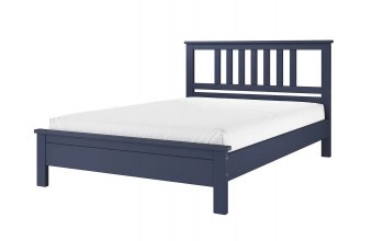 Кровать из массива Лаура темный лазурный (БМ) в Ирбите - irbit.mebel-e96.ru