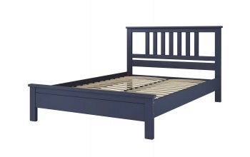Кровать из массива Лаура темный лазурный (БМ) в Ирбите - irbit.mebel-e96.ru