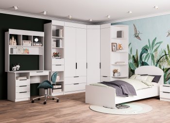 Набор детской мебели Лавис модульный белый софт (ДСВ) в Ирбите - irbit.mebel-e96.ru