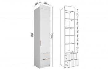 Набор детской мебели Лавис модульный белый софт (ДСВ) в Ирбите - irbit.mebel-e96.ru