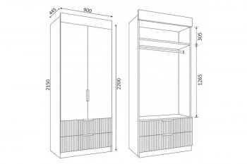 Набор детской мебели Лавис модульный белый софт (ДСВ) в Ирбите - irbit.mebel-e96.ru