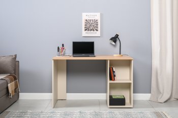 Стол письменный Лайт 12.163. сатин (Моби) в Ирбите - irbit.mebel-e96.ru