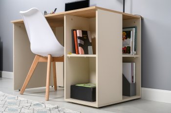 Стол письменный Лайт 12.163. сатин (Моби) в Ирбите - irbit.mebel-e96.ru
