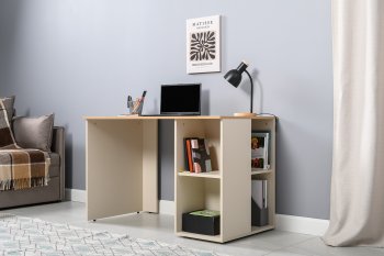 Стол письменный Лайт 12.163. сатин (Моби) в Ирбите - irbit.mebel-e96.ru
