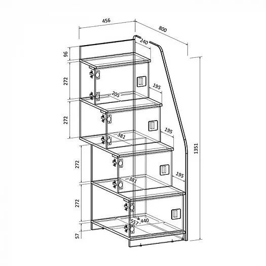 Двухъярусная кровать Легенда D605.3 (190*75) в Ирбите - irbit.mebel-e96.ru