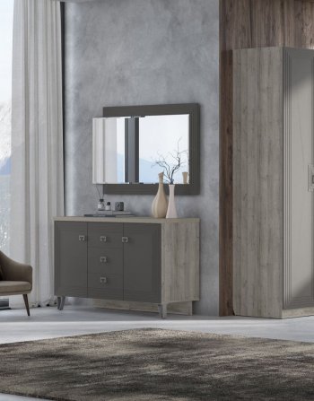 Спальный гарнитур Лежер модульный, холст вулканический (СанТан) в Ирбите - irbit.mebel-e96.ru