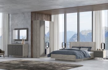 Спальный гарнитур Лежер модульный, холст вулканический (СанТан) в Ирбите - irbit.mebel-e96.ru