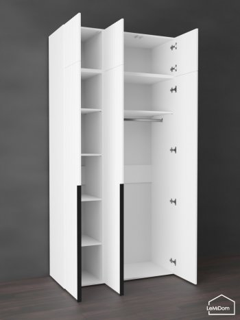 Шкаф с антресолью 1200 мм Linnea MHR-3A-1 2450х1200х510 (Белый-М 11.1.2) в Ирбите - irbit.mebel-e96.ru