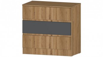Комод 3 ящика Ленора вотан/Графит (Лин) в Ирбите - irbit.mebel-e96.ru