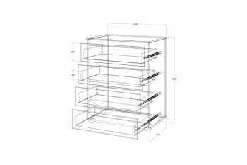 Комод Лиана графит (Зарон) в Ирбите - irbit.mebel-e96.ru