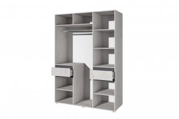 Шкаф 1600 мм Лиана графит (Зарон) в Ирбите - irbit.mebel-e96.ru