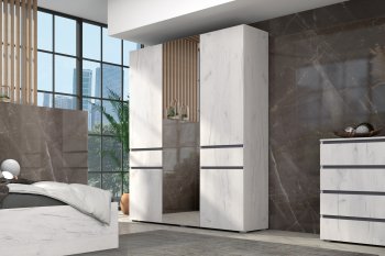 Шкаф 1600 мм Лиана графит (Зарон) в Ирбите - irbit.mebel-e96.ru