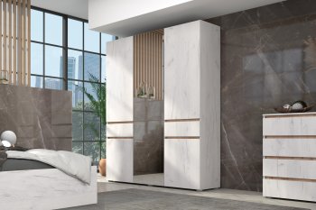 Спальный гарнитур Лиана золотой, модульный (Зарон) в Ирбите - irbit.mebel-e96.ru