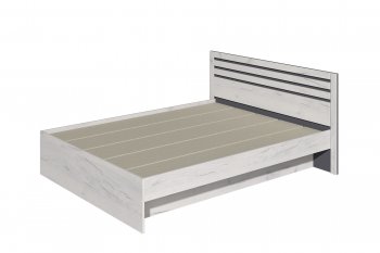 Кровать двуспальная Лиана графит (Зарон) в Ирбите - irbit.mebel-e96.ru