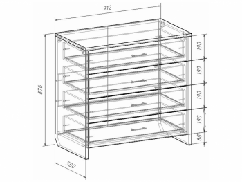 Комод Либерти (Росток) в Ирбите - irbit.mebel-e96.ru