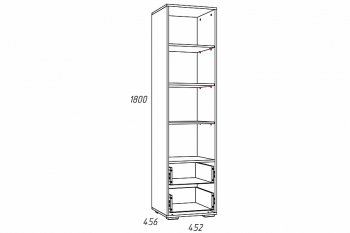 Стеллаж Лилу НМ 041.03 (Silva) в Ирбите - irbit.mebel-e96.ru