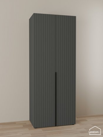 Шкаф Linnea MHR-2-2 2050х800х510 (Графит-М 11.1.25) в Ирбите - irbit.mebel-e96.ru