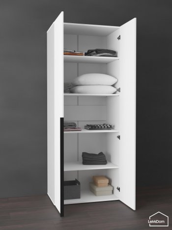 Шкаф Linnea MHR-2-2 2050х800х510 (Белый-М 11.1.1) в Ирбите - irbit.mebel-e96.ru