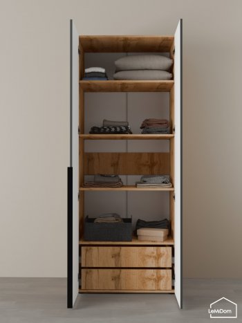 Шкаф Linnea MHR-2-4 2050х800х510 (ДВ-М 11.1.25) (1) в Ирбите - irbit.mebel-e96.ru