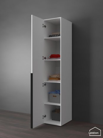Шкаф Linnea MHR-1-2 2050х400х510 (Белый-М 11.1.2) в Ирбите - irbit.mebel-e96.ru