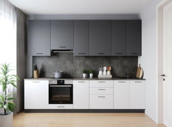 Кухонный гарнитур высокий Лофт 3000 мм (Санвут) в Ирбите - irbit.mebel-e96.ru