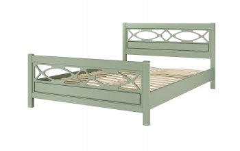 Кровать из массива Лоренса Зеленый самшит (БМ) в Ирбите - irbit.mebel-e96.ru