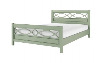 Кровать из массива Лоренса Зеленый самшит (БМ) в Ирбите - irbit.mebel-e96.ru
