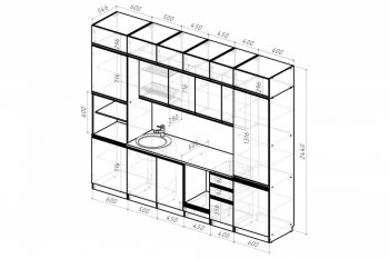 Кухонный гарнитур Лоретта люкс 3000 мм (Герда) в Ирбите - irbit.mebel-e96.ru